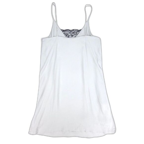 ARITZIA Wilfred 90s Lingerie Lace Mini Slip Dress Gray Small Minimal Clean Girl - Picture 5 of 8